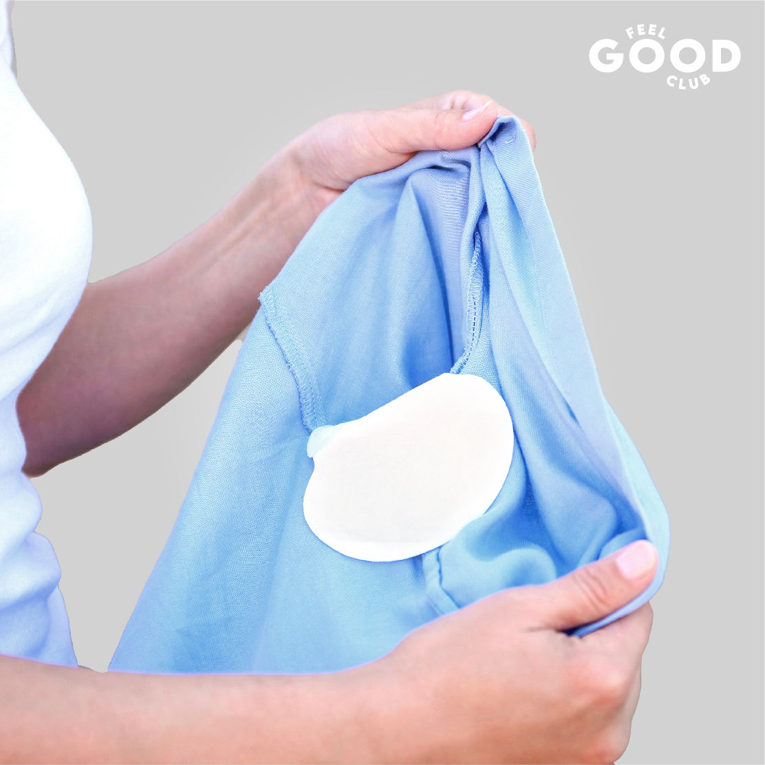 Feel Good Club Underarm Sweat Pads - 10 Pcs For Men & Women To Absorb Sweat Prevent Stains & Odour