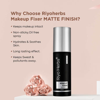 Riyo Herbs Matte Finish Makeup Fixer Moringa Infused Elegance for smug free makeup