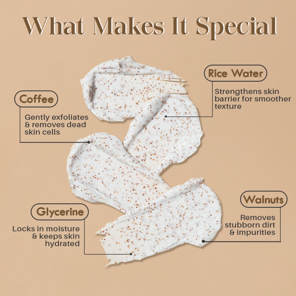 Glamveda Rice Water Brightening Scrub