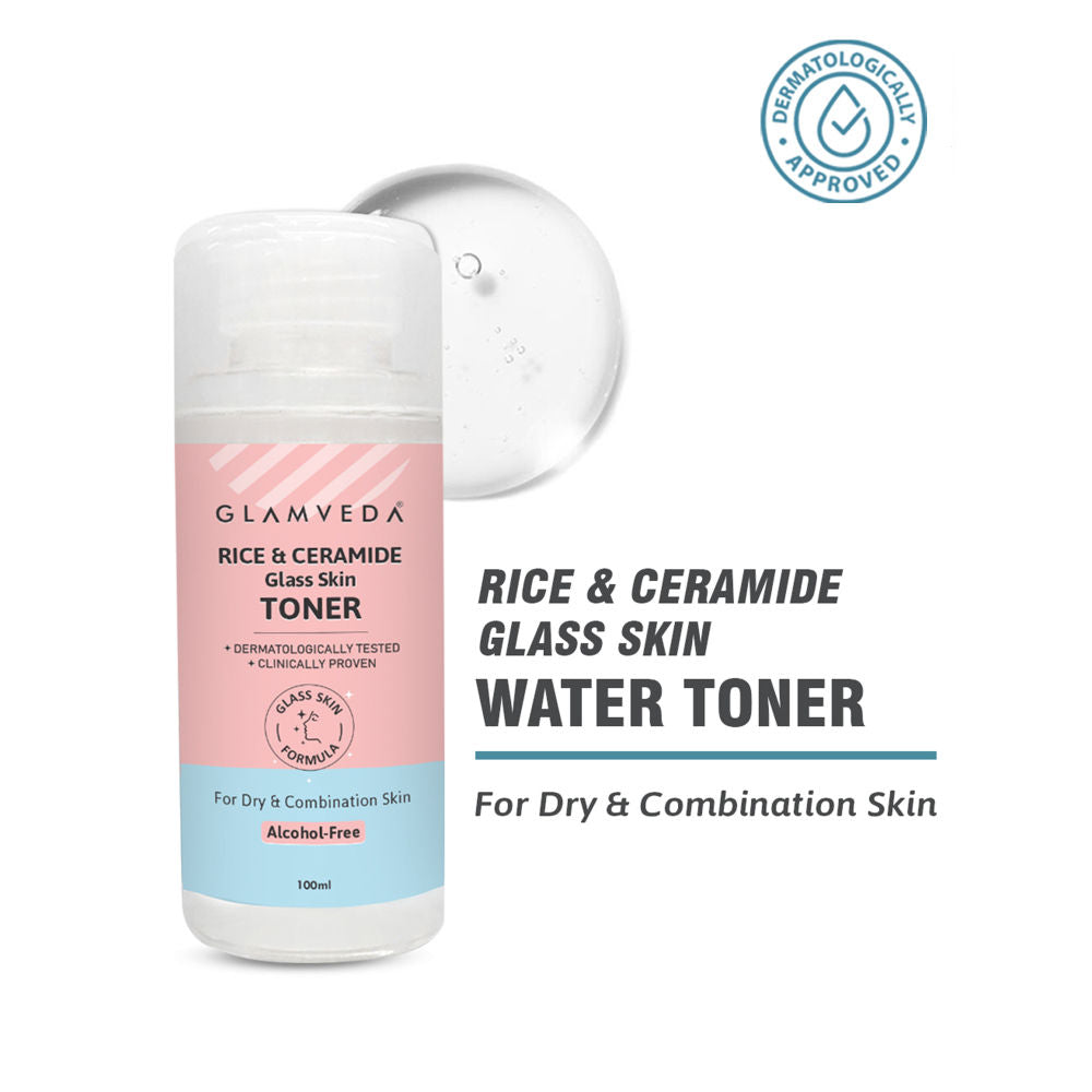 Glamveda Korean Glass Skin Rice & Ceramide Water Toner