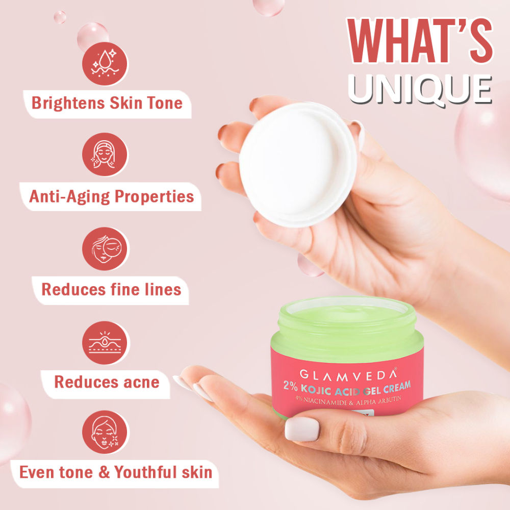Glamveda 2% Kojic Acid Gel Cream