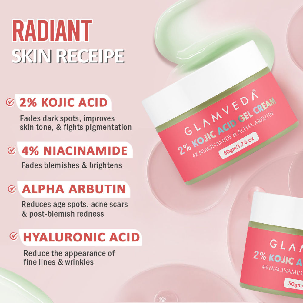 Glamveda 2% Kojic Acid Gel Cream