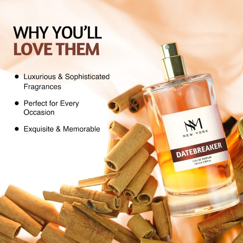 Nourish Mantra NM New York Datebreaker Luxury Perfume For Men with Long-lasting Stay