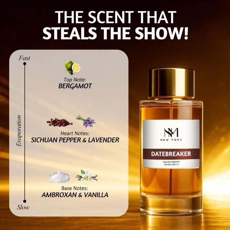 Nourish Mantra NM New York Datebreaker Luxury Perfume For Men with Long-lasting Stay