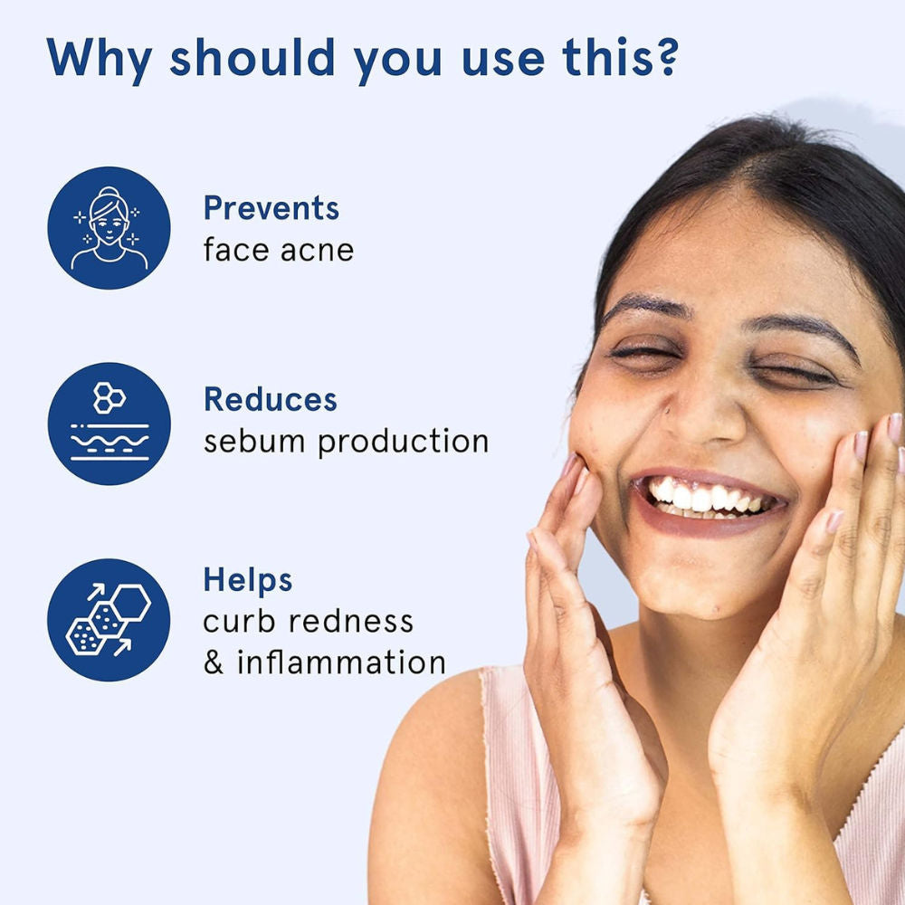 Be Bodywise 2.5% Benzoyl Peroxide Face Wash - For Preventing Acne & Deep Cleansing Pores