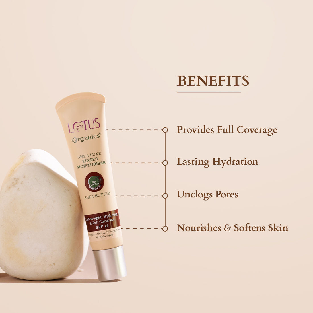 Lotus Organics Shea Luxe Tinted Moisturizer With SPF 15
