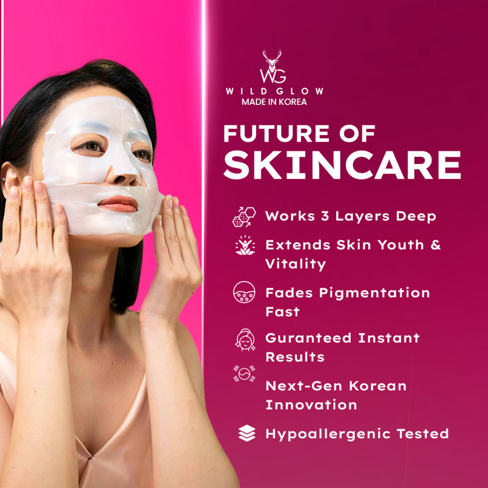 WILDGLOW Korean Glass Skin Bio-Collagen Overnight Face Mask - Pack of 1