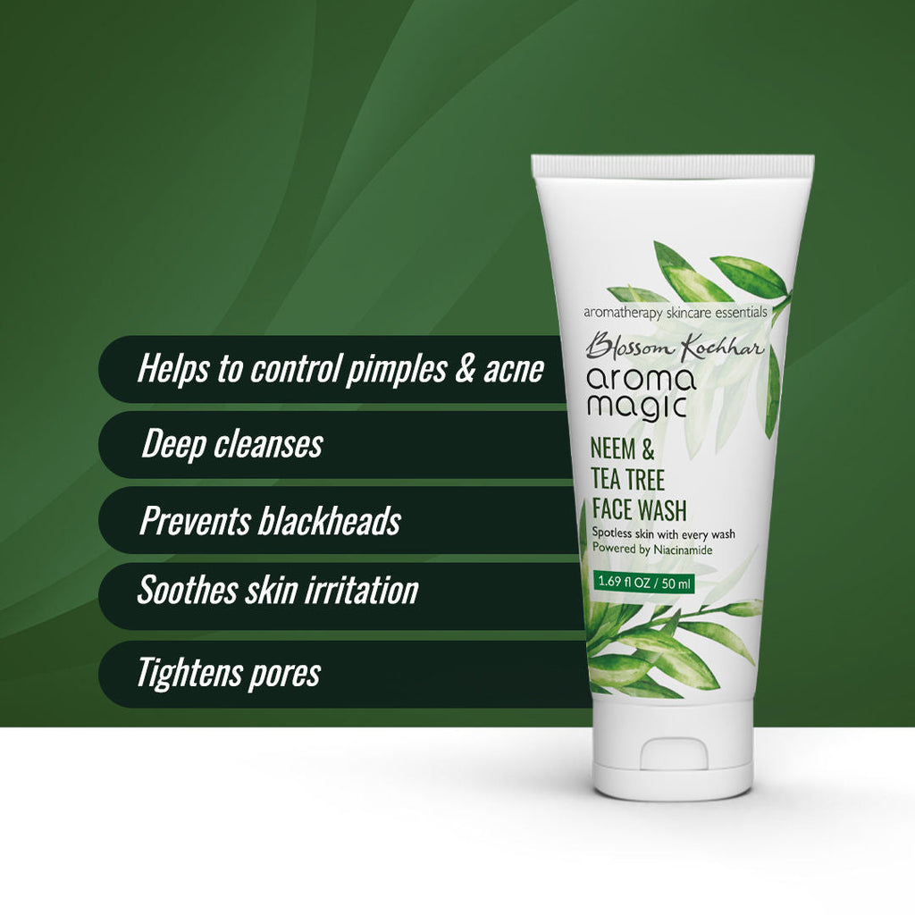 Aroma Magic Neem & Tea Tree Face Wash (Powered By Niacinamide)