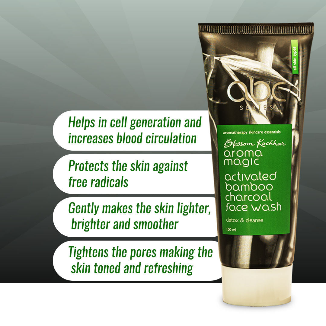 Aroma Magic Activated Bamboo Charcoal Face Wash