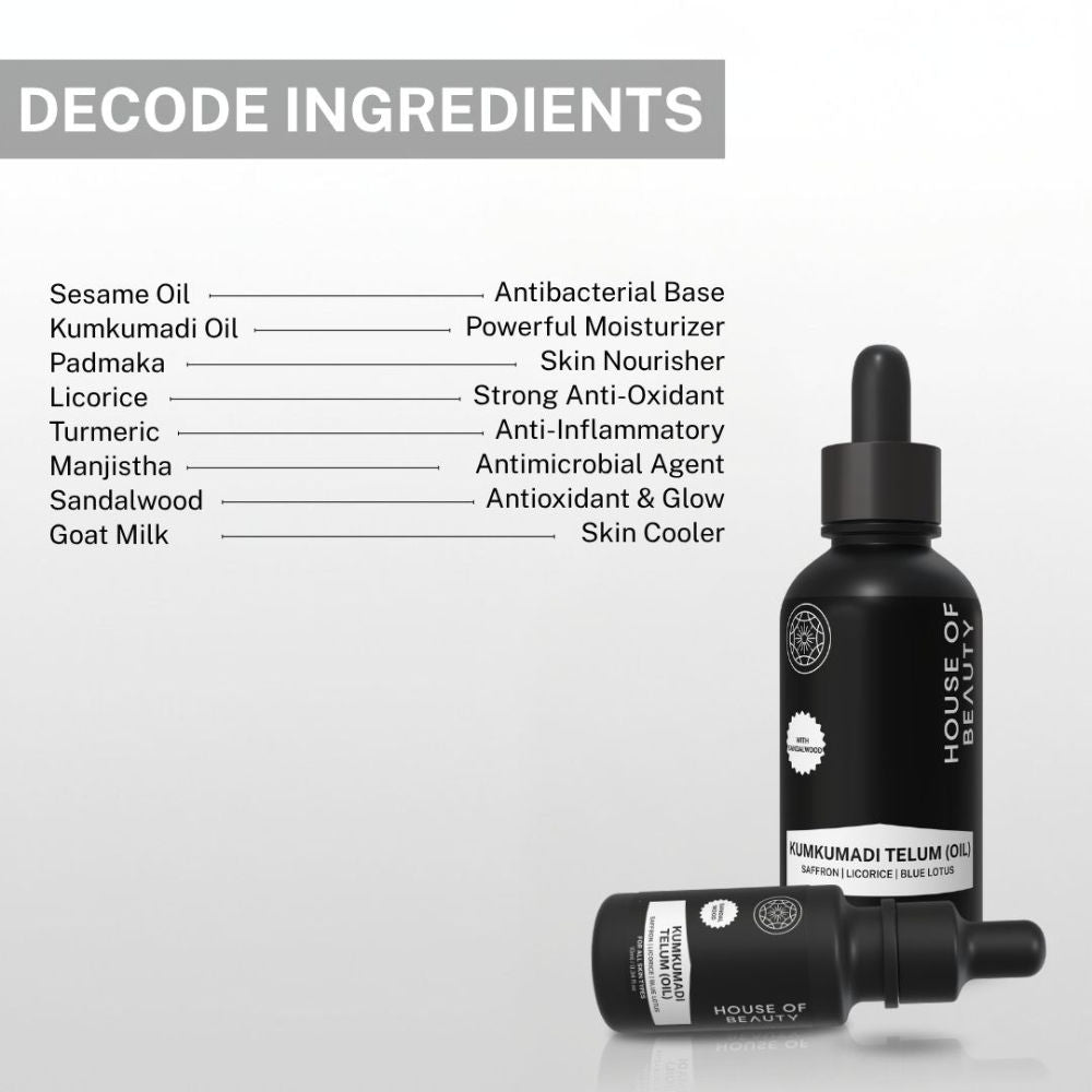 House Of Beauty Kumkumadi Oil