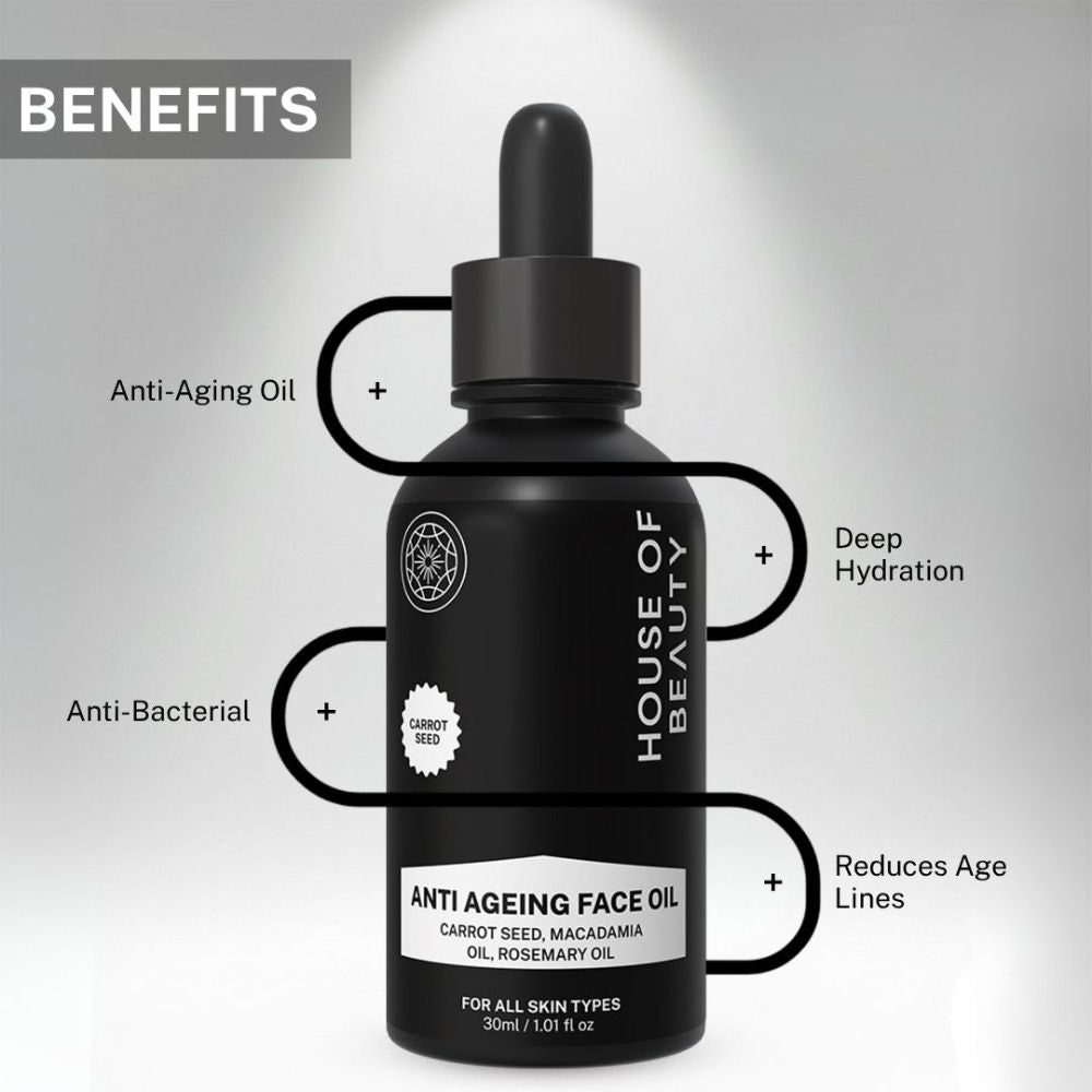 House of Beauty Anti Ageing Oil (Carrot Seed + Macadamia Rosemary)