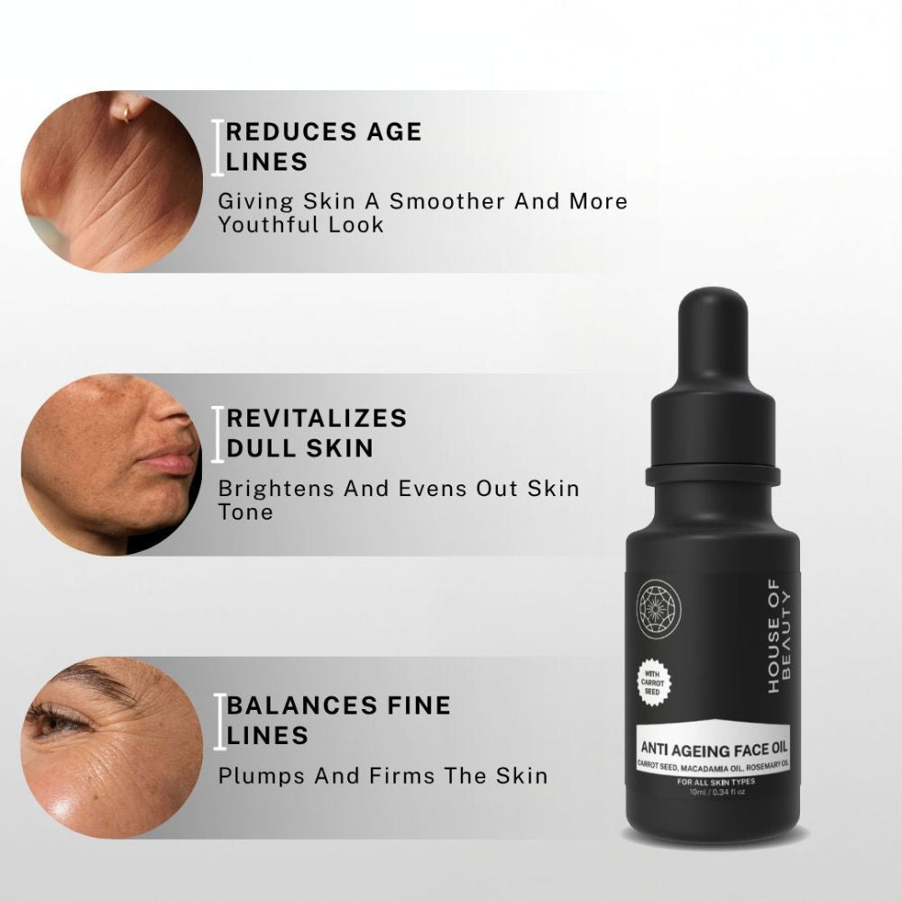 House of Beauty Anti Ageing Oil (Carrot Seed + Macadamia Rosemary)