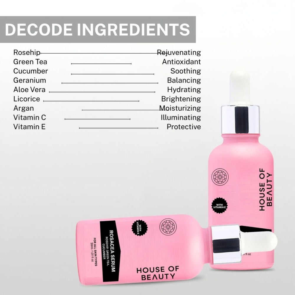 House of Beauty Rosacea Serum (Rosehip + Green Tea Cucumber)
