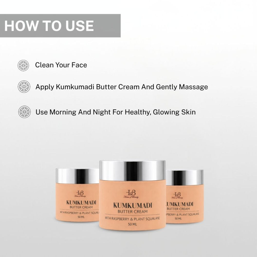 House Of Beauty Kumkumadi Butter Cream With Raspberry & Plant Squalane