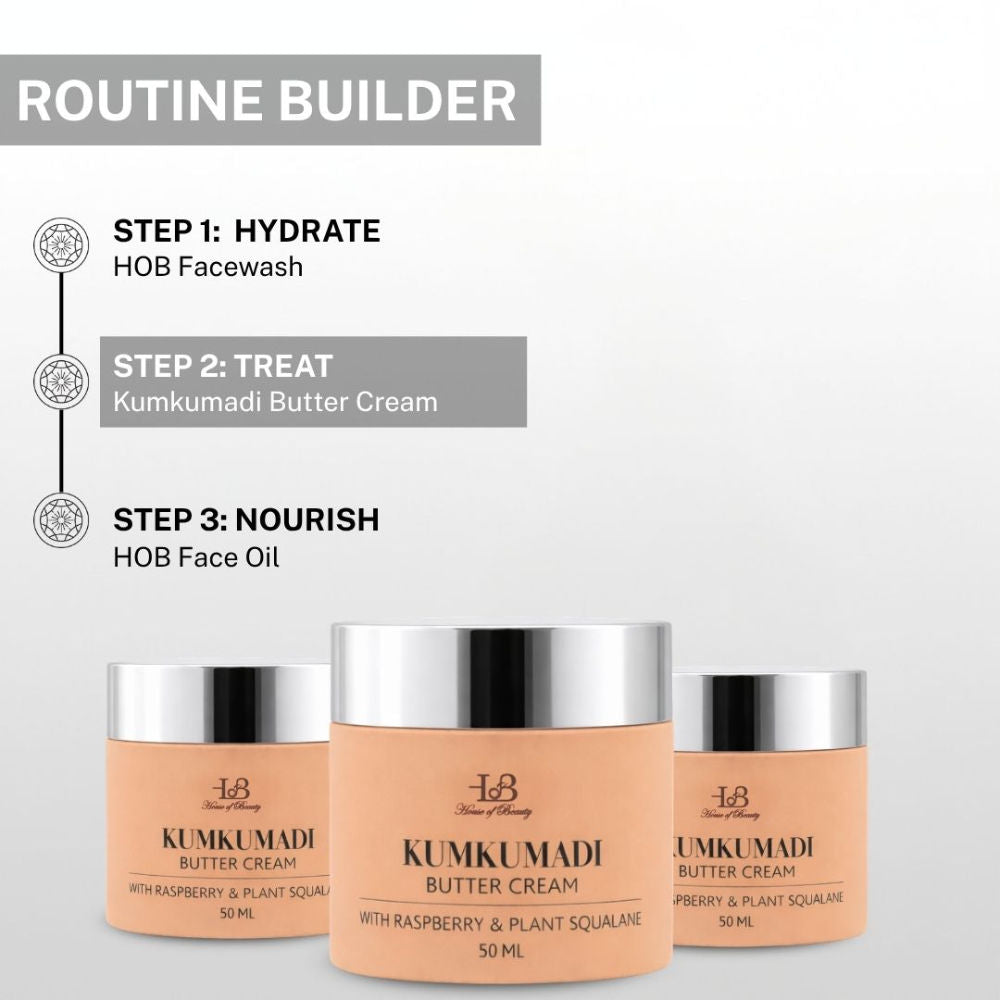 House Of Beauty Kumkumadi Butter Cream With Raspberry & Plant Squalane