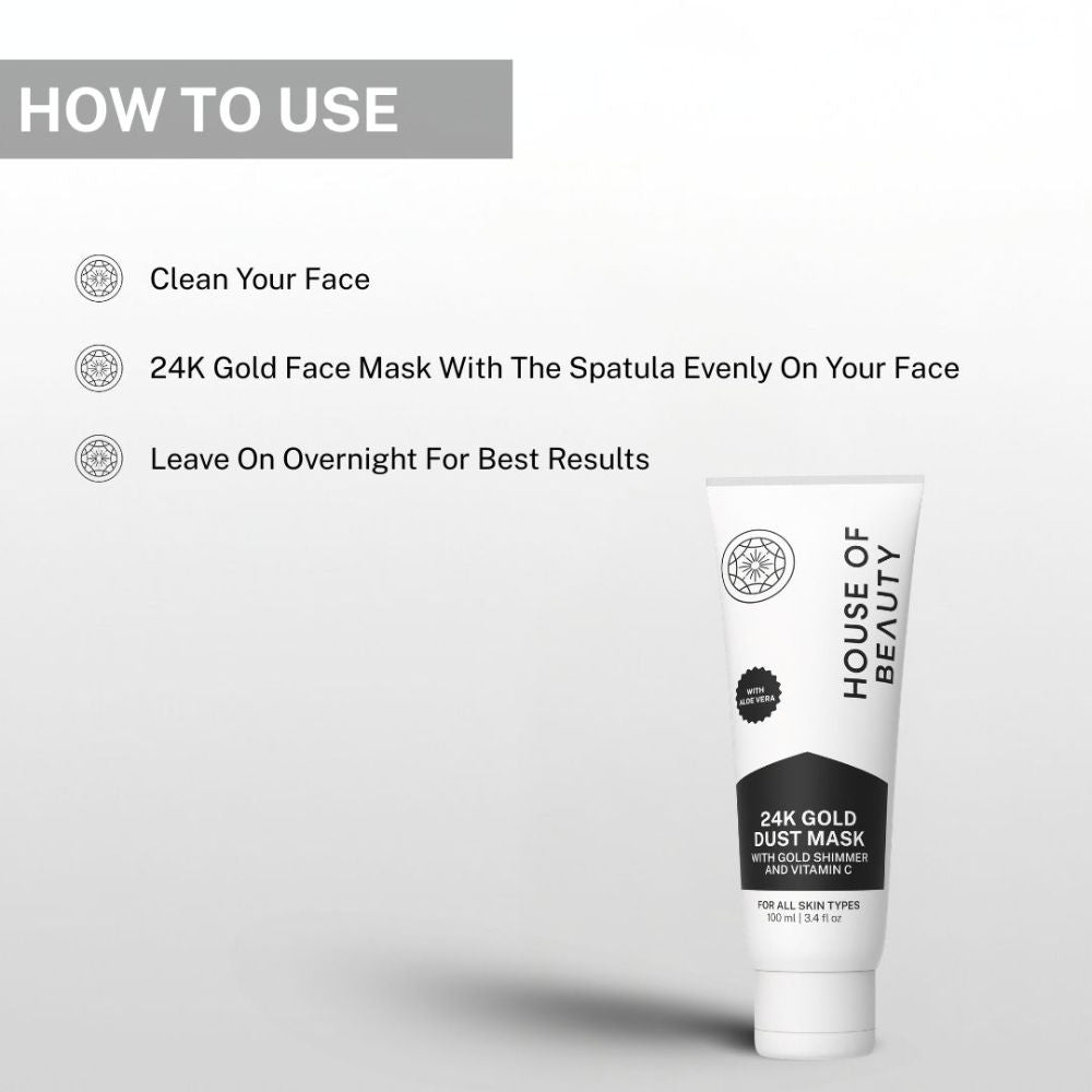 House Of Beauty 24K Gold Dust Face Mask