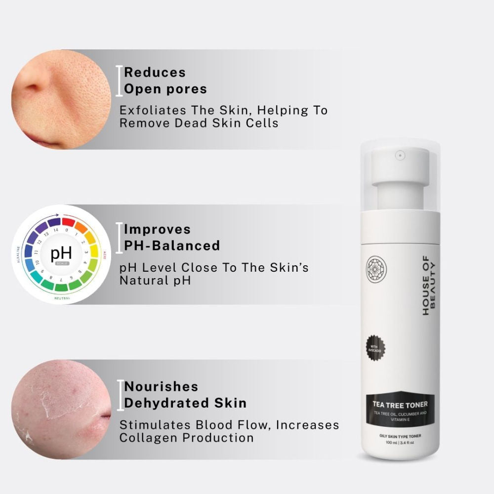 House Of Beauty Tea Tree Avocado Vitamin E Toner