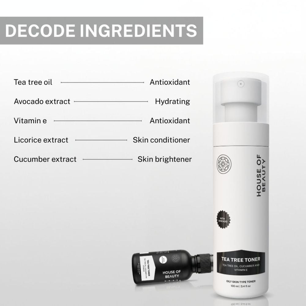 House Of Beauty Tea Tree Avocado Vitamin E Toner