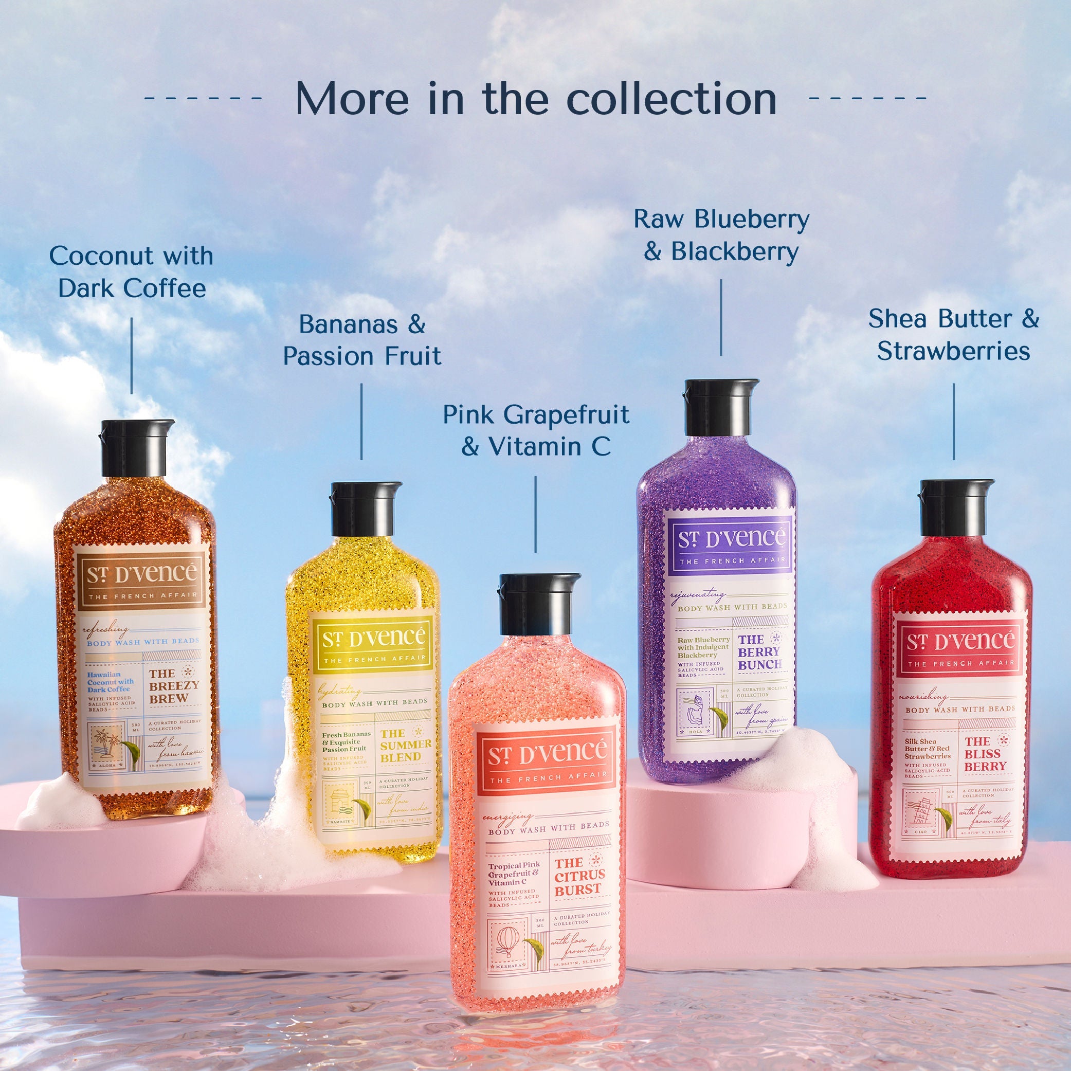 St. D'vencé The Summer Blend Body Wash With Salicylic Acid Beads
