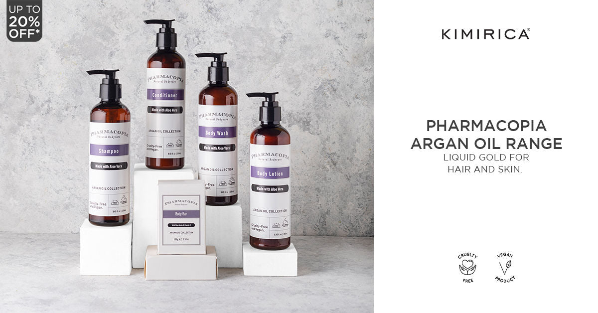 Kimirica Pharmacopia Argan Oil & Aloe Vera Organic Body Wash, 100% Vegan And Paraben Free