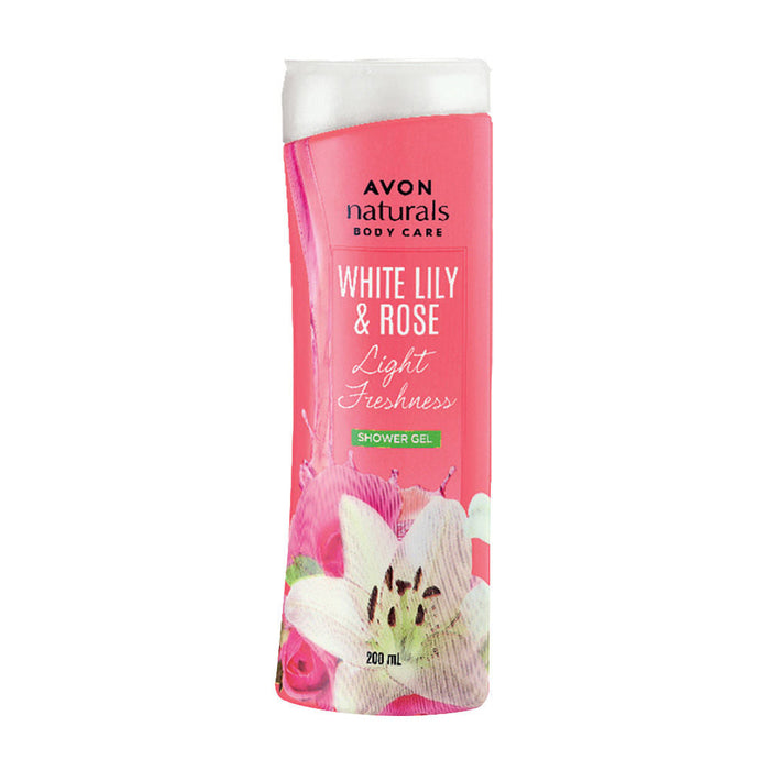 Avon Naturals Body Care White Lily & Rose Shower Gel