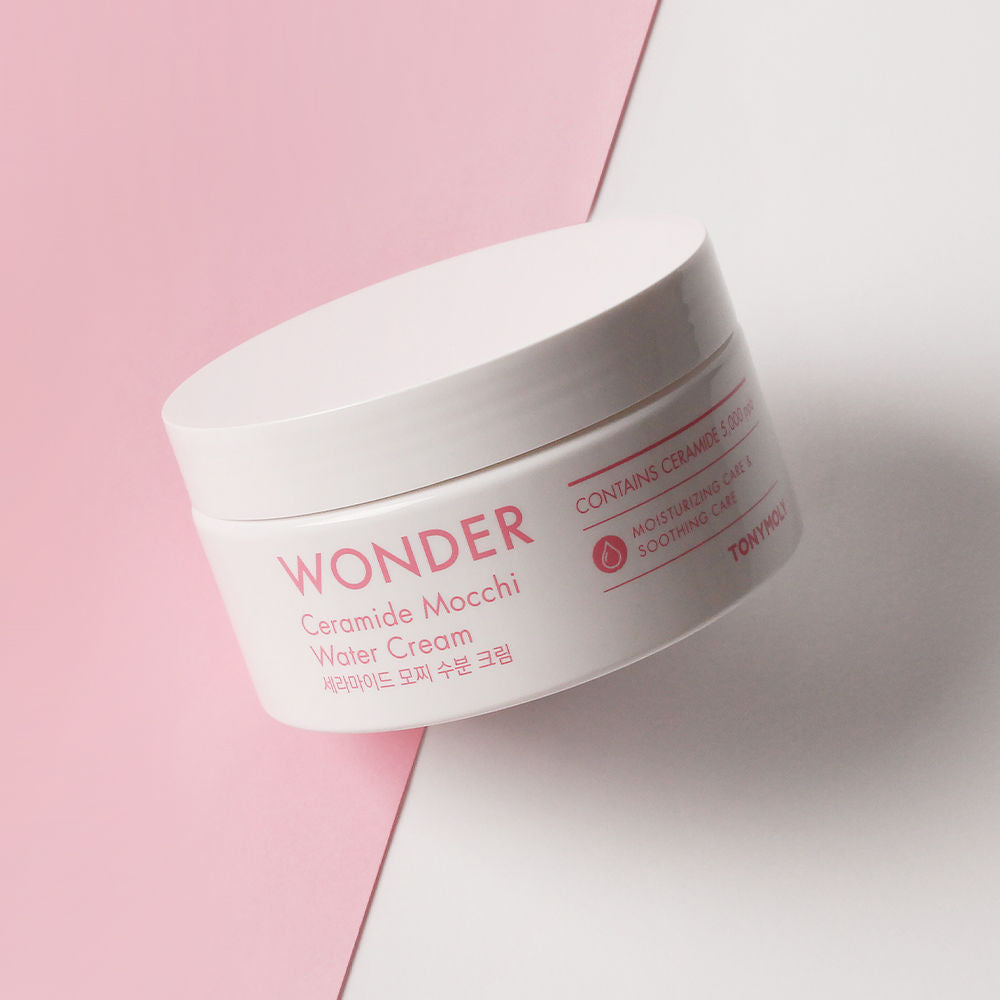 TONYMOLY Korean Wonder Ceramide Mochi Water Cream-Gel Moisturiser with Aloe to Hydrate Dry Skin