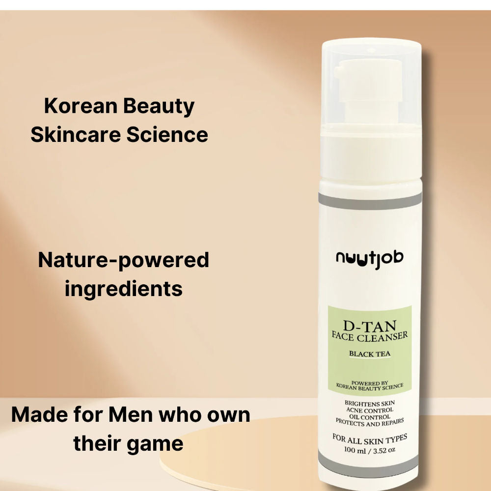 Nuutjob Black Tea D-Tan Cooling Face Wash For Men
