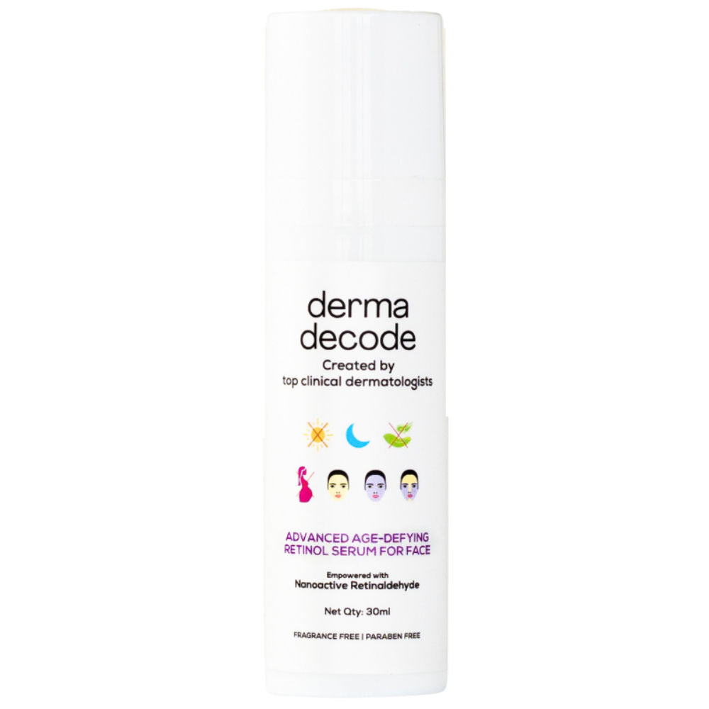 Derma Decode Advanced Retinol Face Serum With 1% Retinol And 0.5 % Retinal For Anti Aging Wrinkles