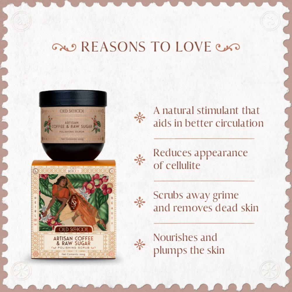 Old School Artisan Coffee And Raw Sugar Body Scrub