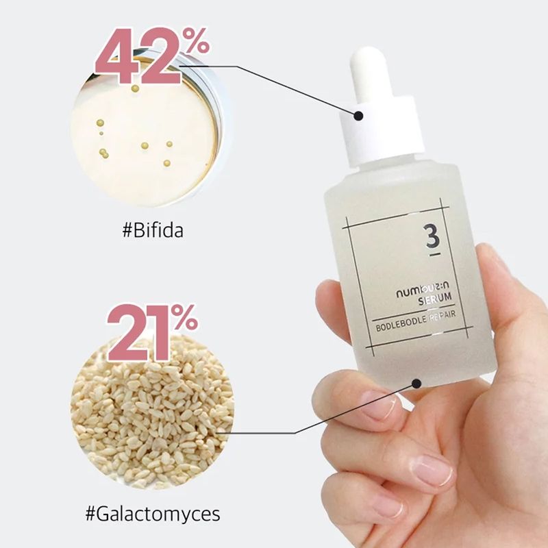 Numbuzin No.3 Skin Softening Serum, Pore Tightening Serum, Bifida & Galactomyces, Boosts Elasticity