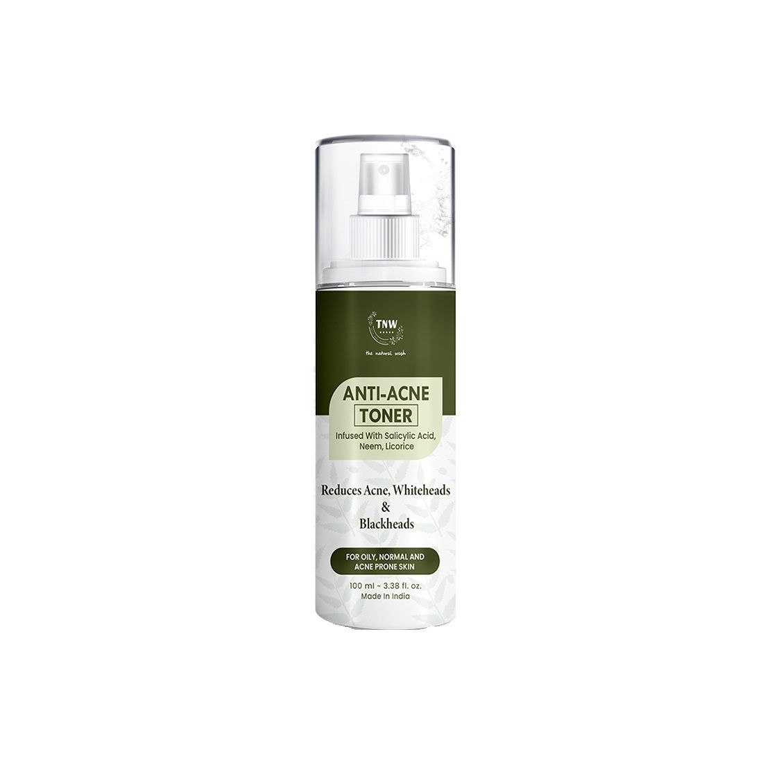 TNW The Natural Wash Anti Acne Toner with Salicylic acid, Controls sebum, Tightens pores
