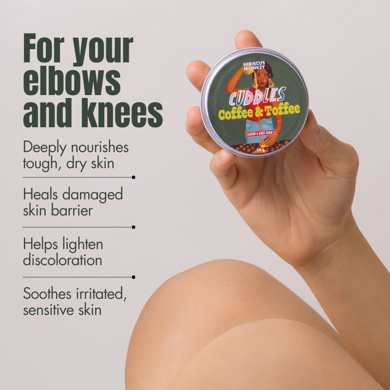 Hibiscus Monkey Cuddles Coffee & Toffee Body Balm, Deeply Moisturizes Dry, Discolored & Chapped Skin
