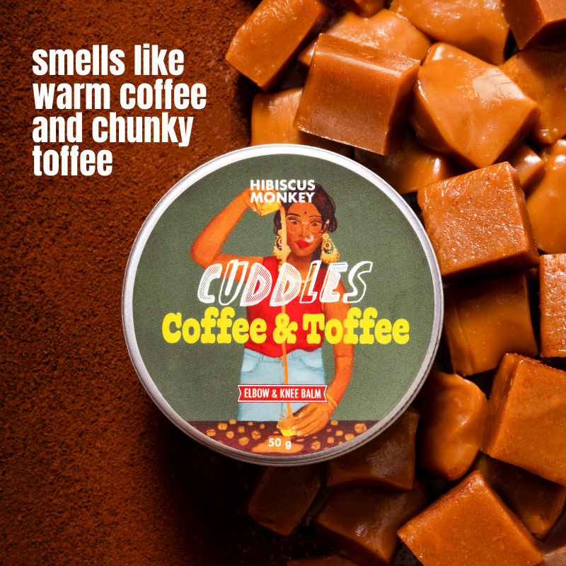 Hibiscus Monkey Cuddles Coffee & Toffee Body Balm, Deeply Moisturizes Dry, Discolored & Chapped Skin