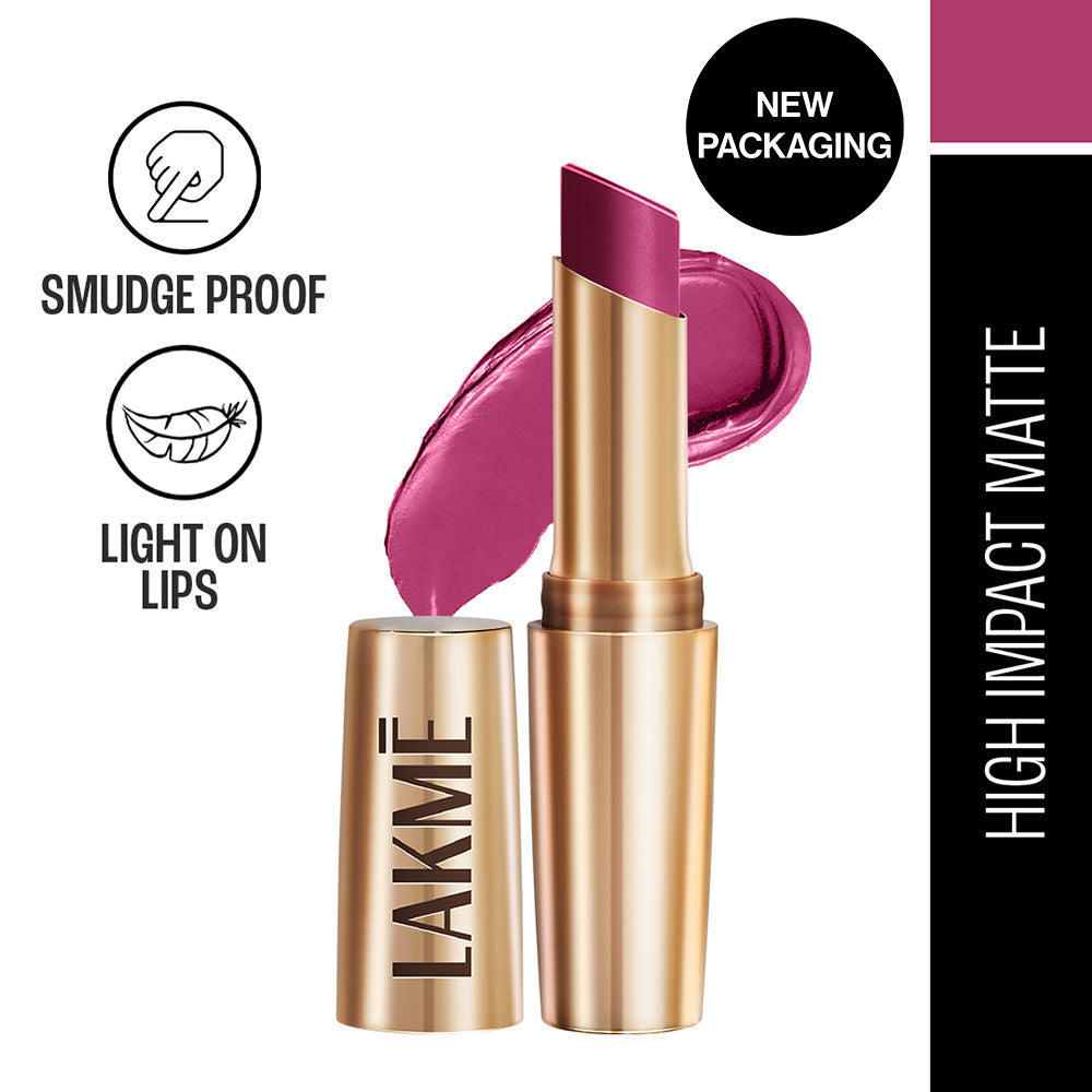 Lakme 9 To 5 Powerplay Priming Matte Lipstick, Lasts hrs