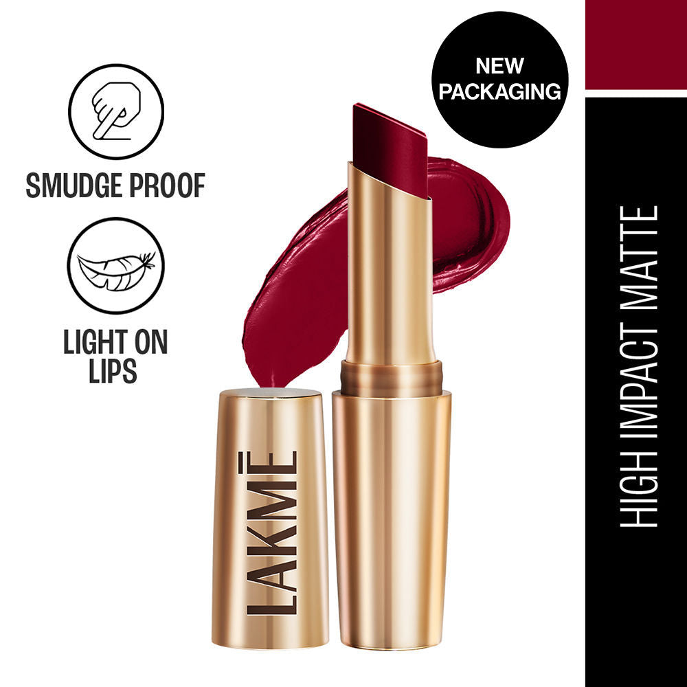Lakme 9 To 5 Powerplay Priming Matte Lipstick, Lasts hrs