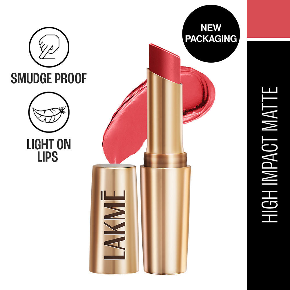 Lakme 9 To 5 Powerplay Priming Matte Lipstick, Lasts hrs
