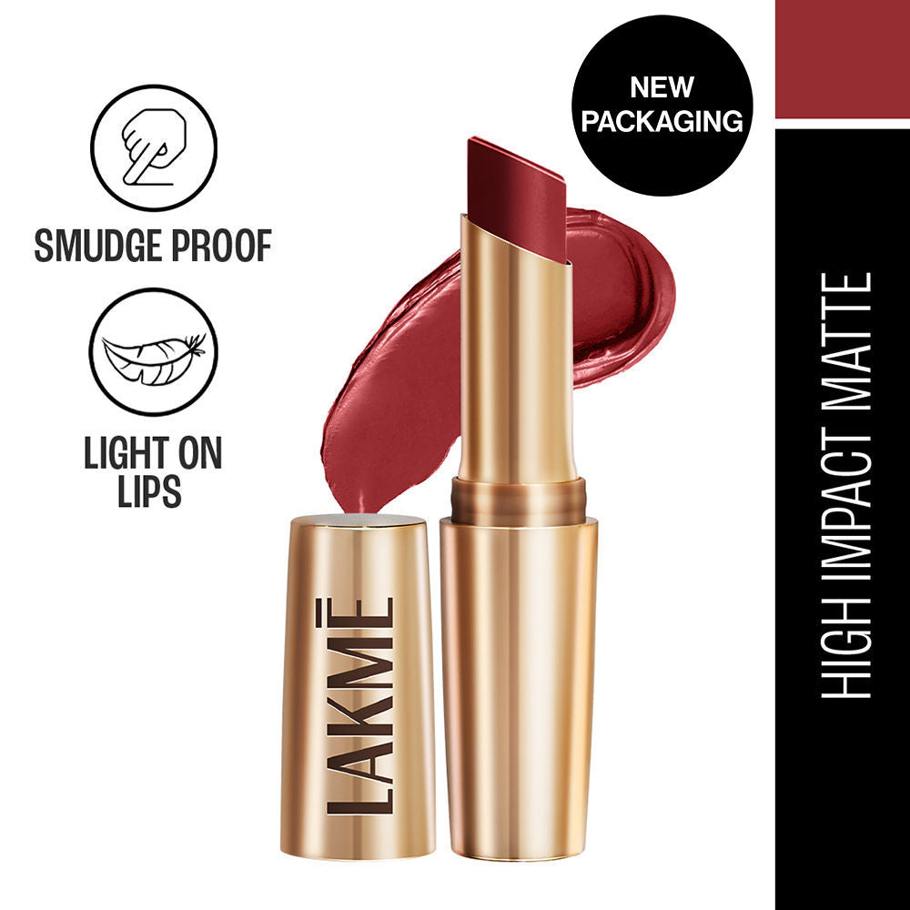Lakme 9 To 5 Powerplay Priming Matte Lipstick, Lasts hrs