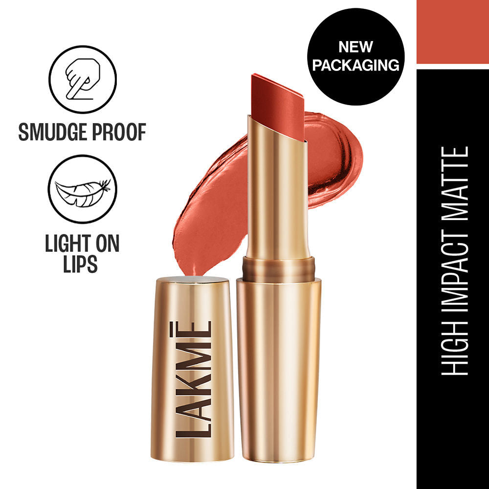 Lakme 9 To 5 Powerplay Priming Matte Lipstick, Lasts hrs