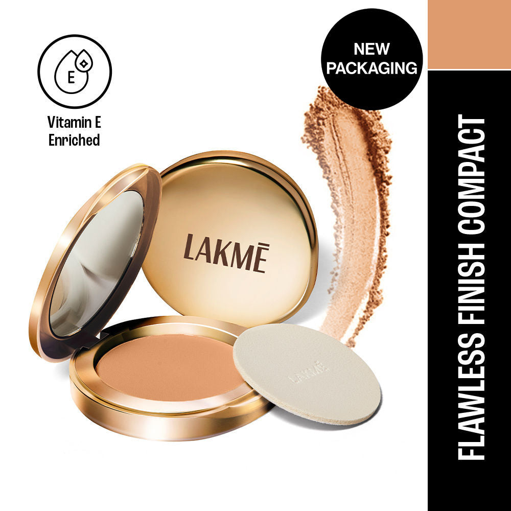 Lakme 9 To 5 Powerplay Matte Compact, Oil Control Formula, With Vitamin E