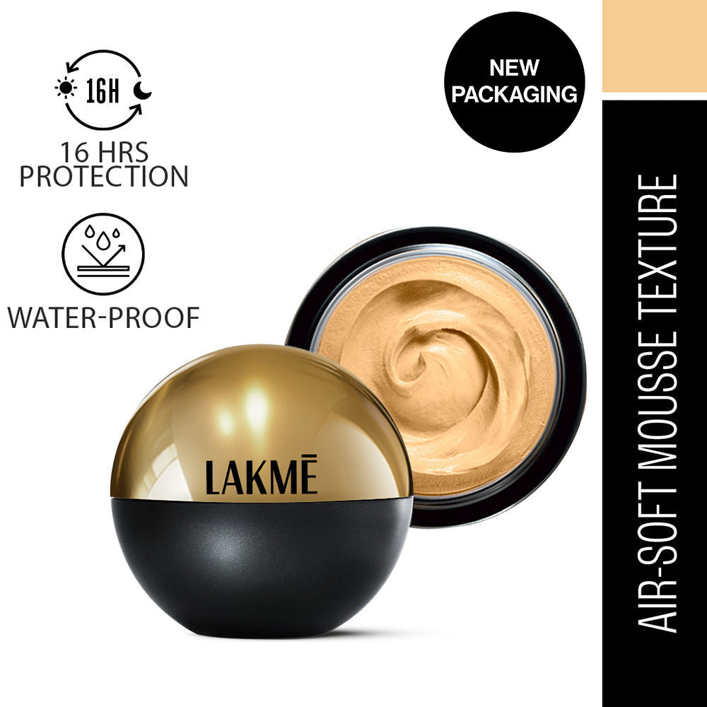 Lakme Xtraordin-Airy Mattereal Mousse Foundation, Matte Finish, With SPF8