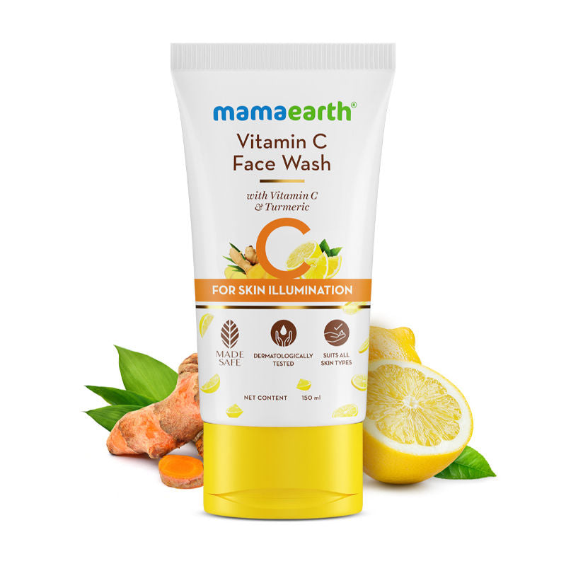 Mamaearth Vitamin C Face Wash With Vitamin C And Turmeric For Skin Illumination