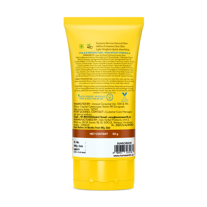 Mamaearth Ubtan Detan Sunscreen for Tan Protection