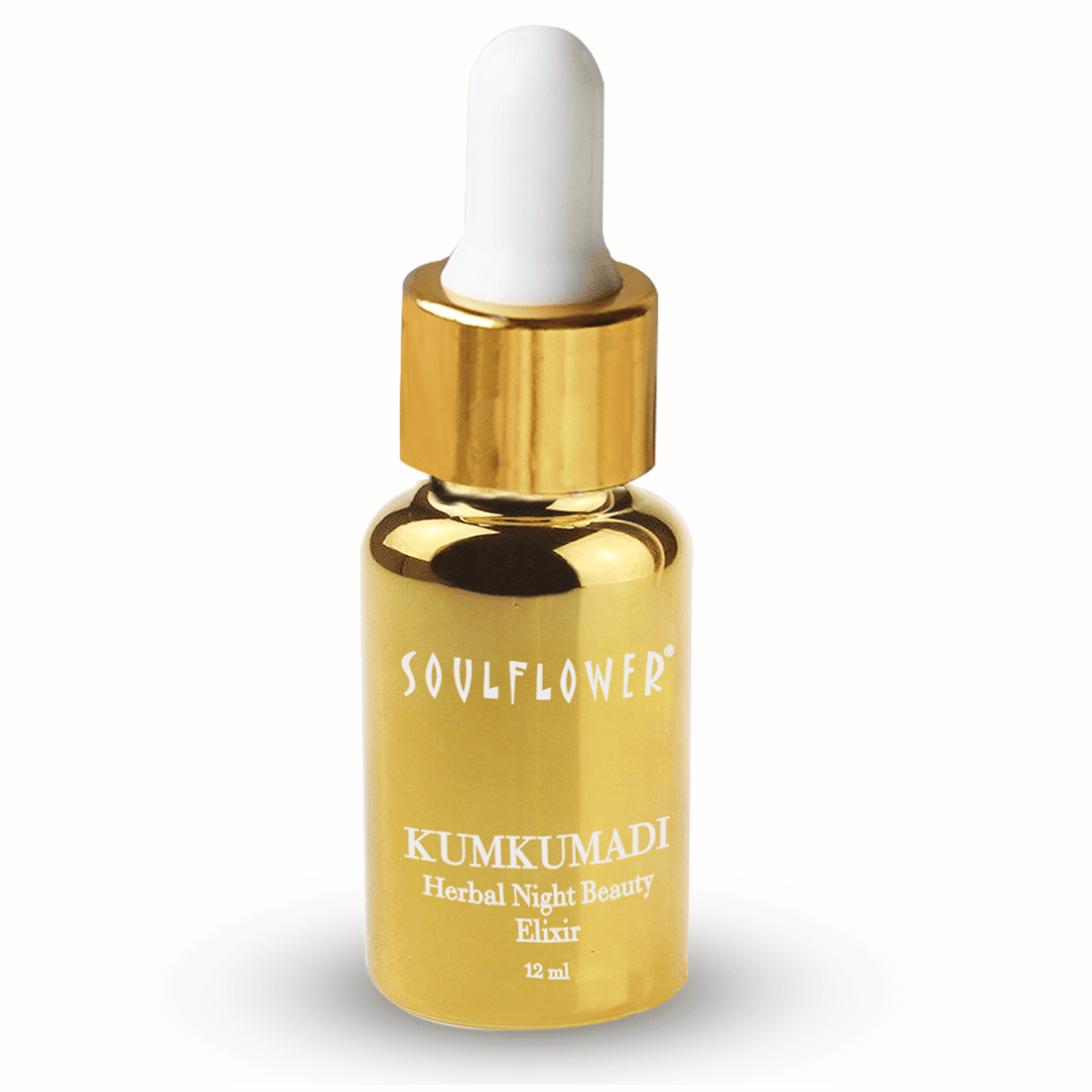 Soulflower Kumkumadi Tailam Saffron Night Serum Face Oil for Skin Glow, Anti Aging, Dark Spots