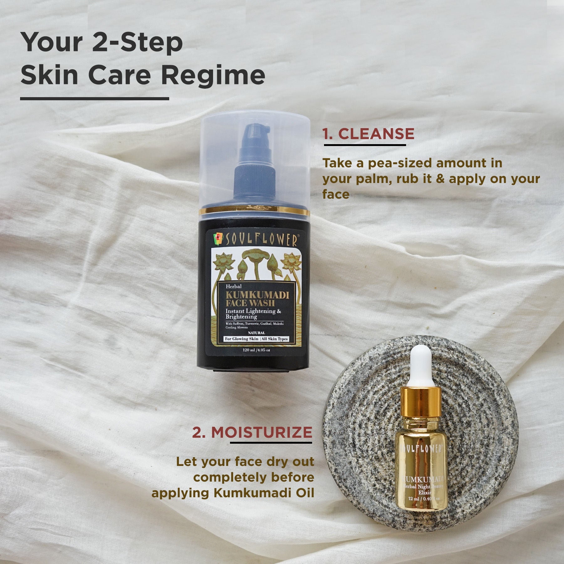 Soulflower Kumkumadi Tailam Saffron Night Serum Face Oil for Skin Glow, Anti Aging, Dark Spots