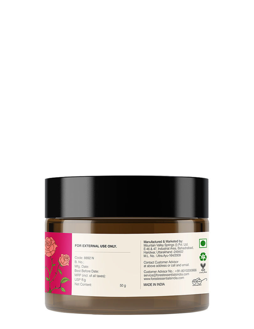 Forest Essentials Light Hydrating Facial Gel with Pure Rosewater - Ayurvedic Lightweight Moisturiser
