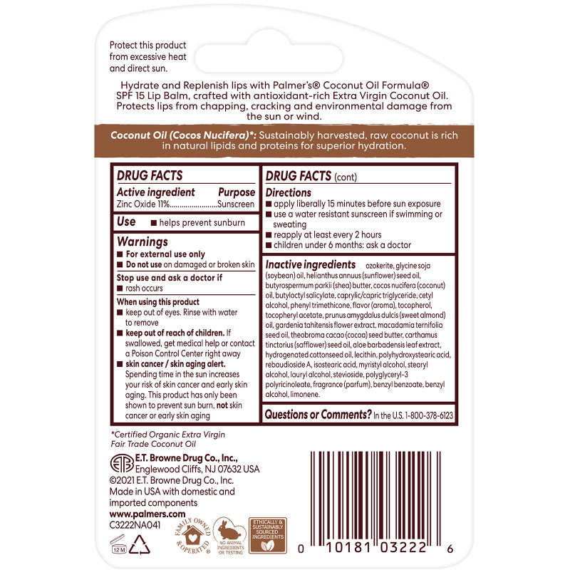 Palmer's Coconut Oil Lip Balm For Moisturization