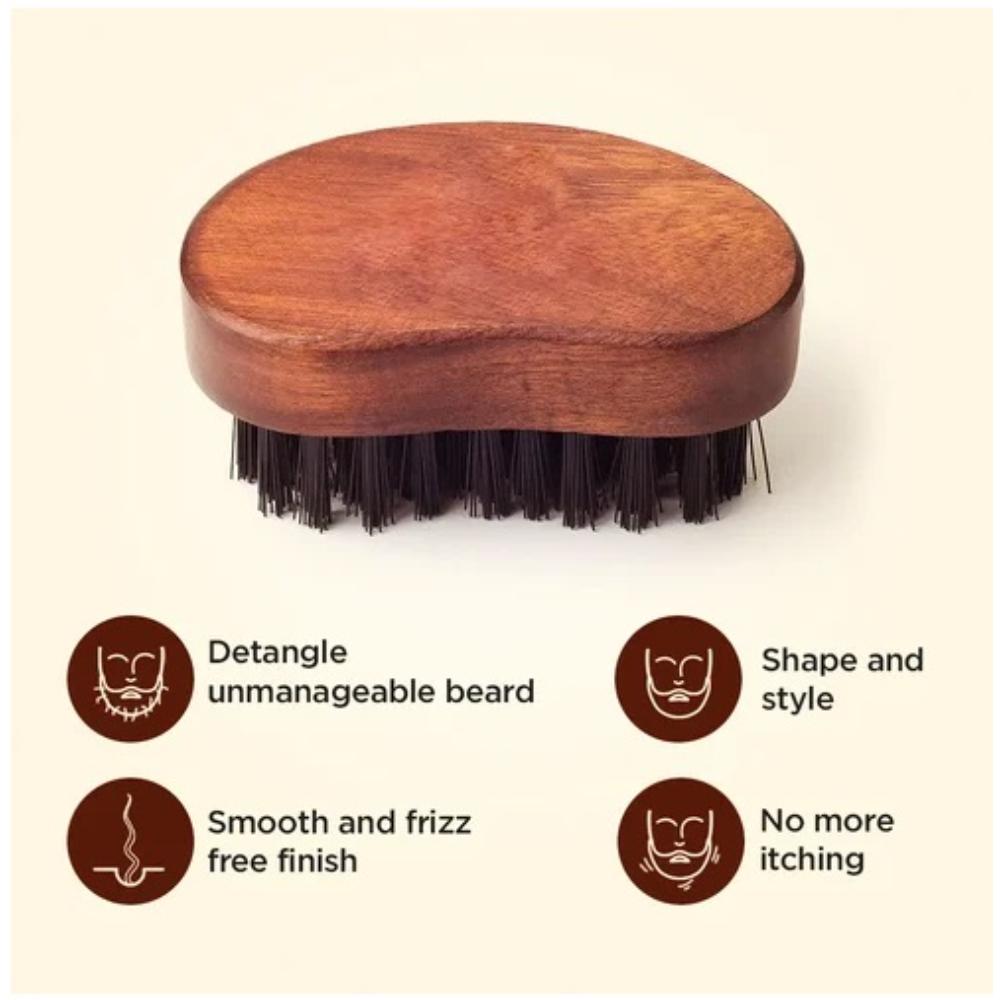 Getmecraft Nylon Bristle Wooden Beard Brush Pack