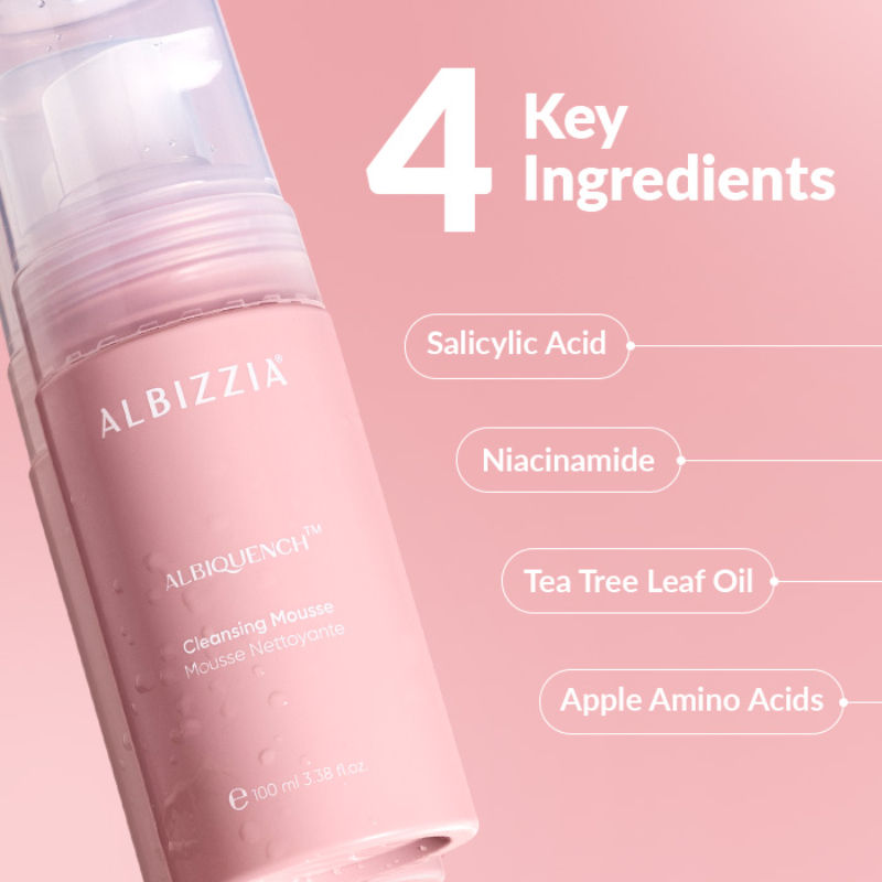 ALBIZZIA Cleansing Mousse 1% Salicylic Acid Face Wash