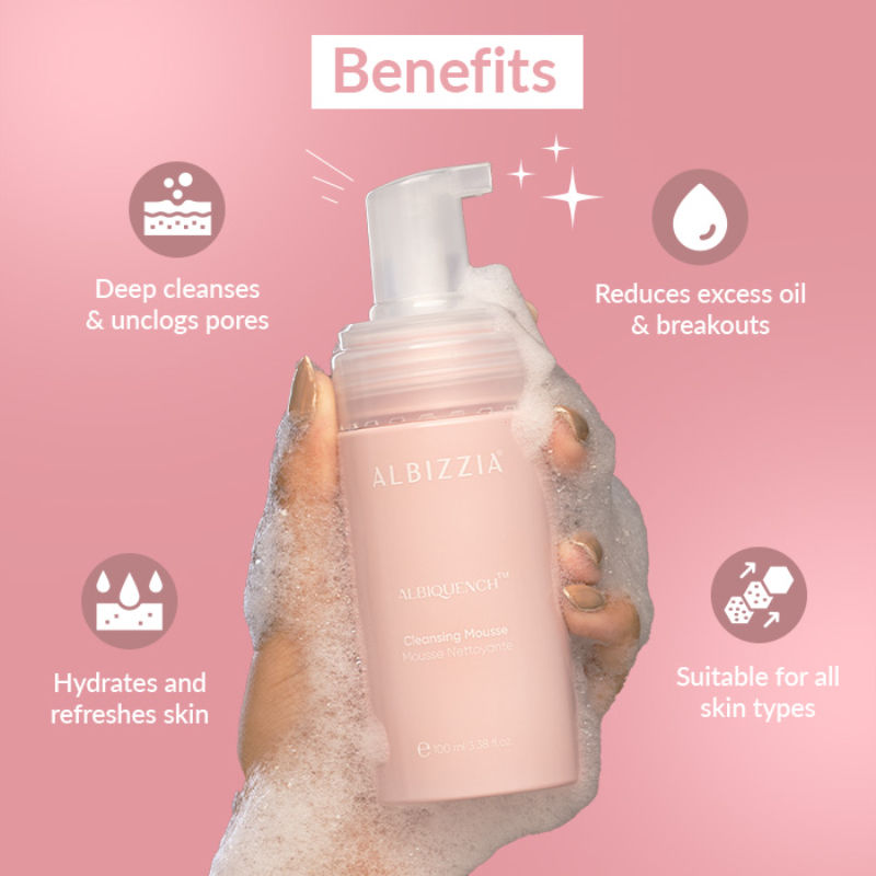 ALBIZZIA Cleansing Mousse 1% Salicylic Acid Face Wash