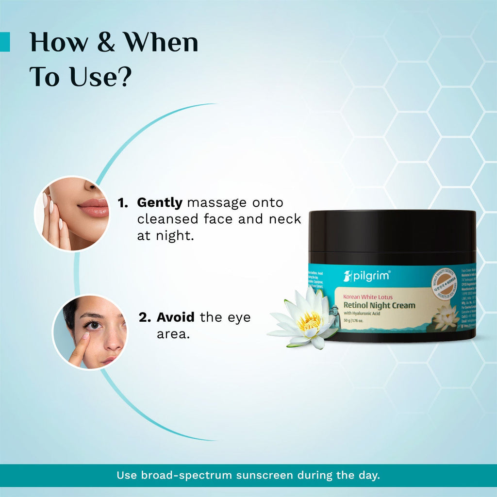 Pilgrim Retinol Night Cream with Vitamin C & Hyaluronic Acid